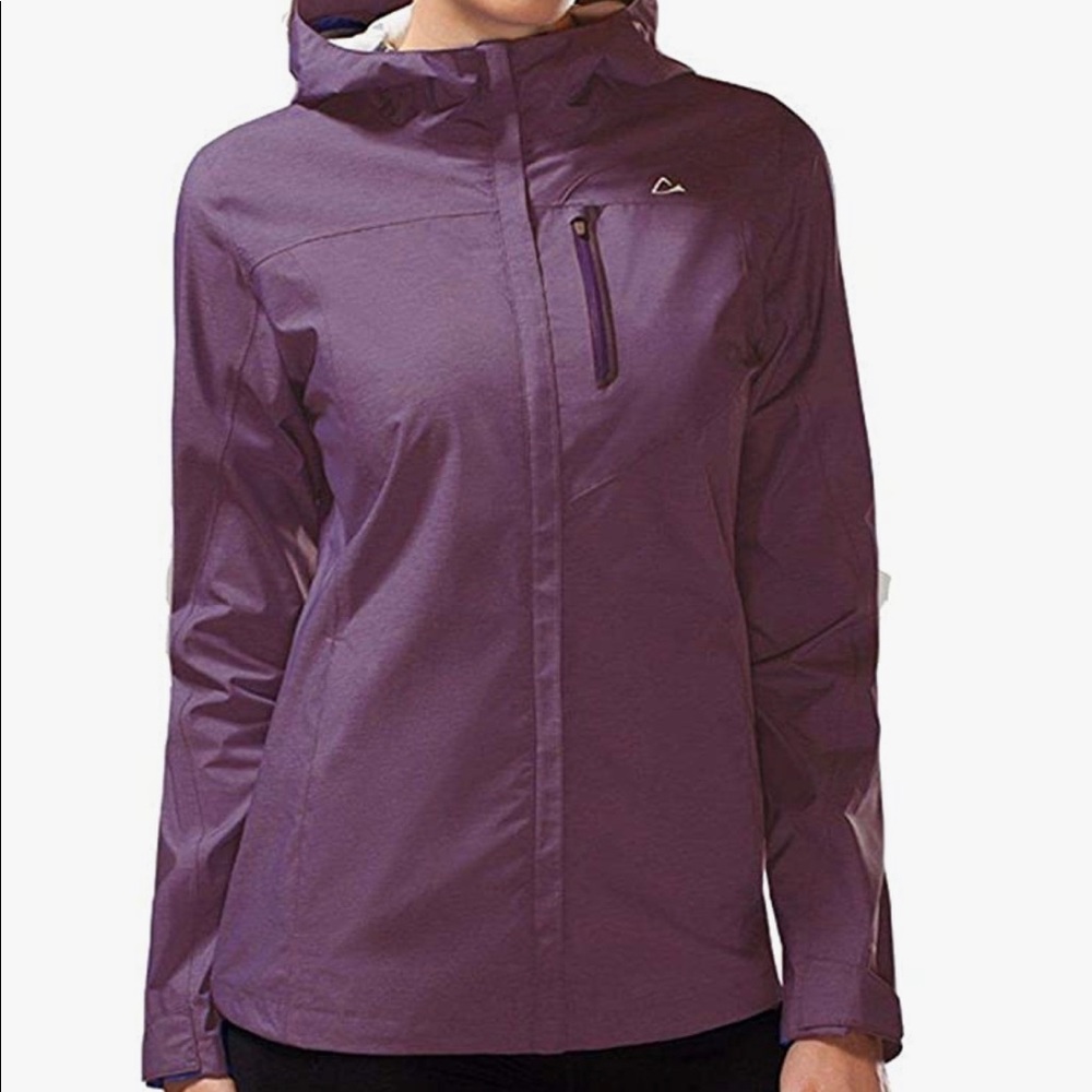 Women's Paradox Rain Wind Outdoor Weather Coat Jacket, Plum Color, Size Small